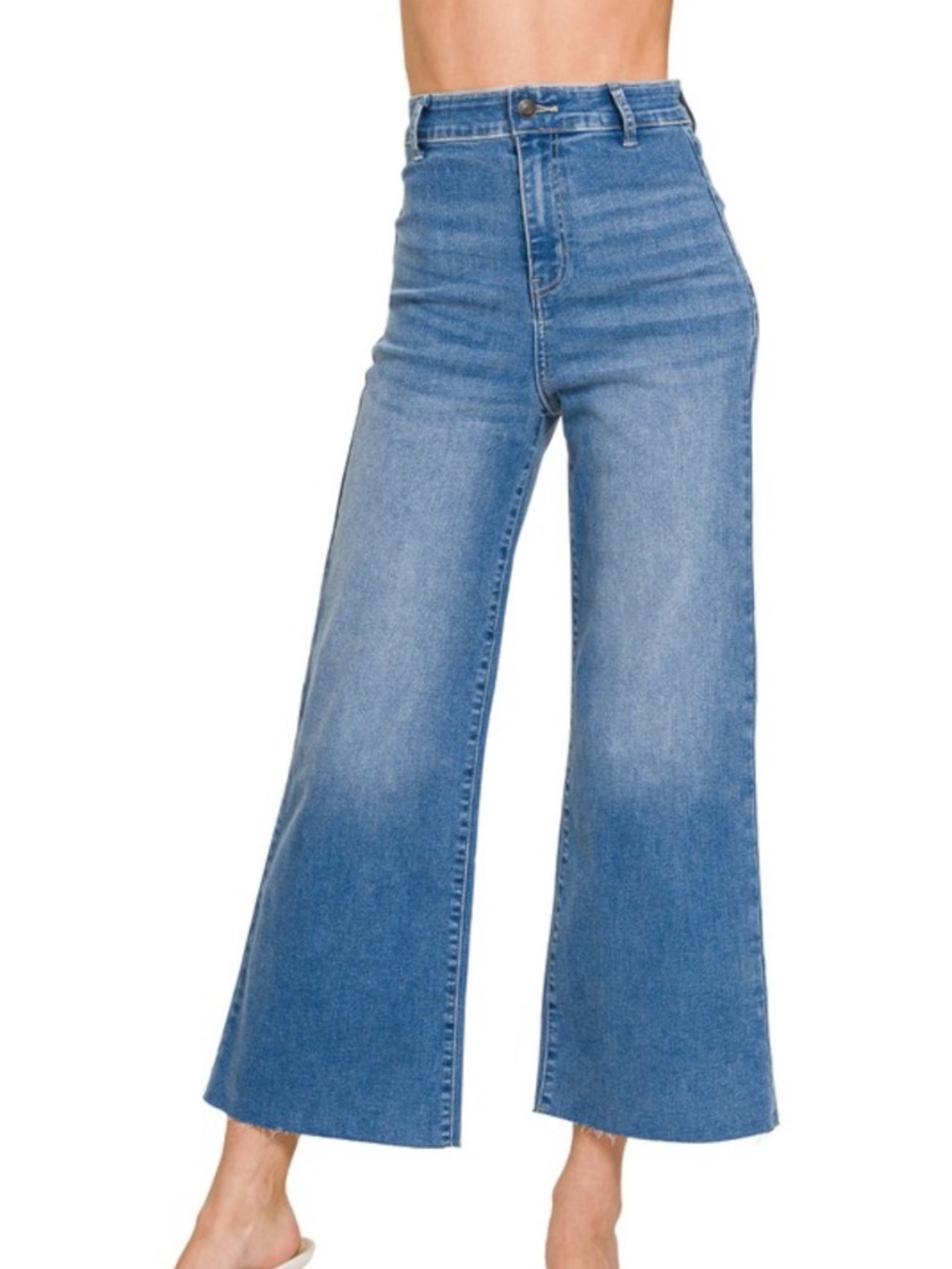 Zenana High Waist Denim Pants